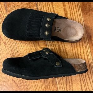 Birkenstock Clogs With Heel Strap 
